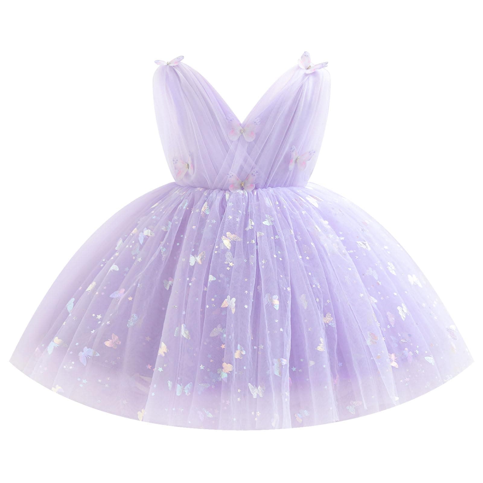 Shiny Butterfly Tutu Dress for Toddler Baby Girls