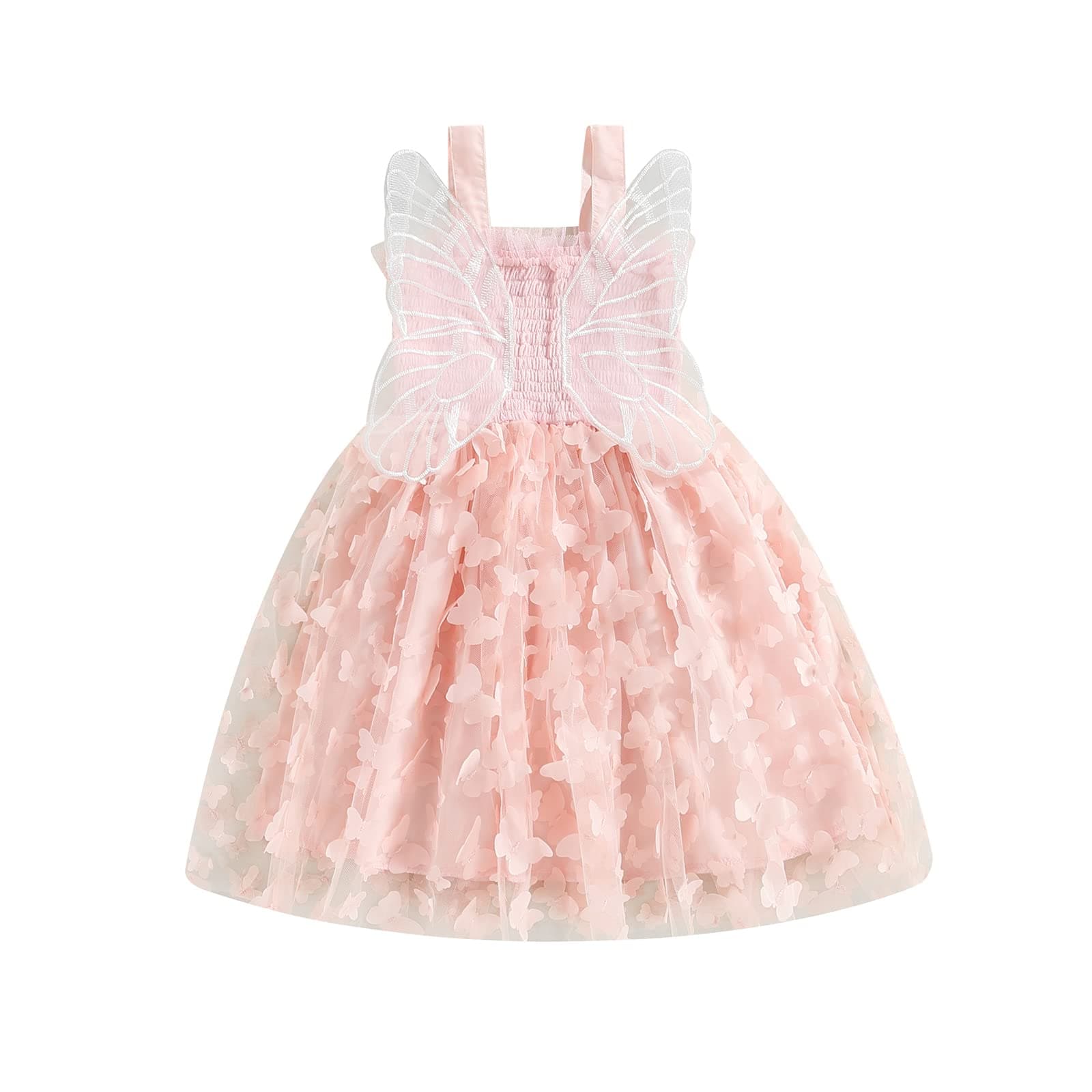 TUSFTAY Toddler Butterfly Wings Birthday Tutu Dress