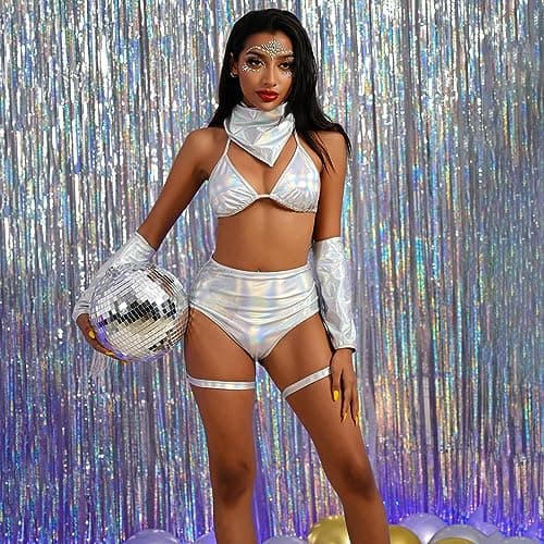 Sexy Cowgirl Halloween Costume 4 Piece Set