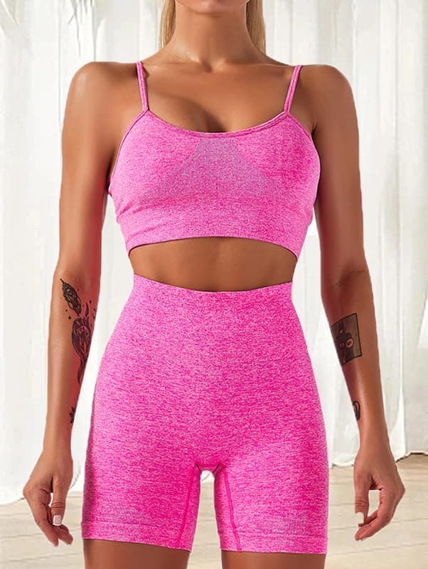 2 Piece Workout Set for Women Outfit Gym High Waist Leggings with Sport Bra