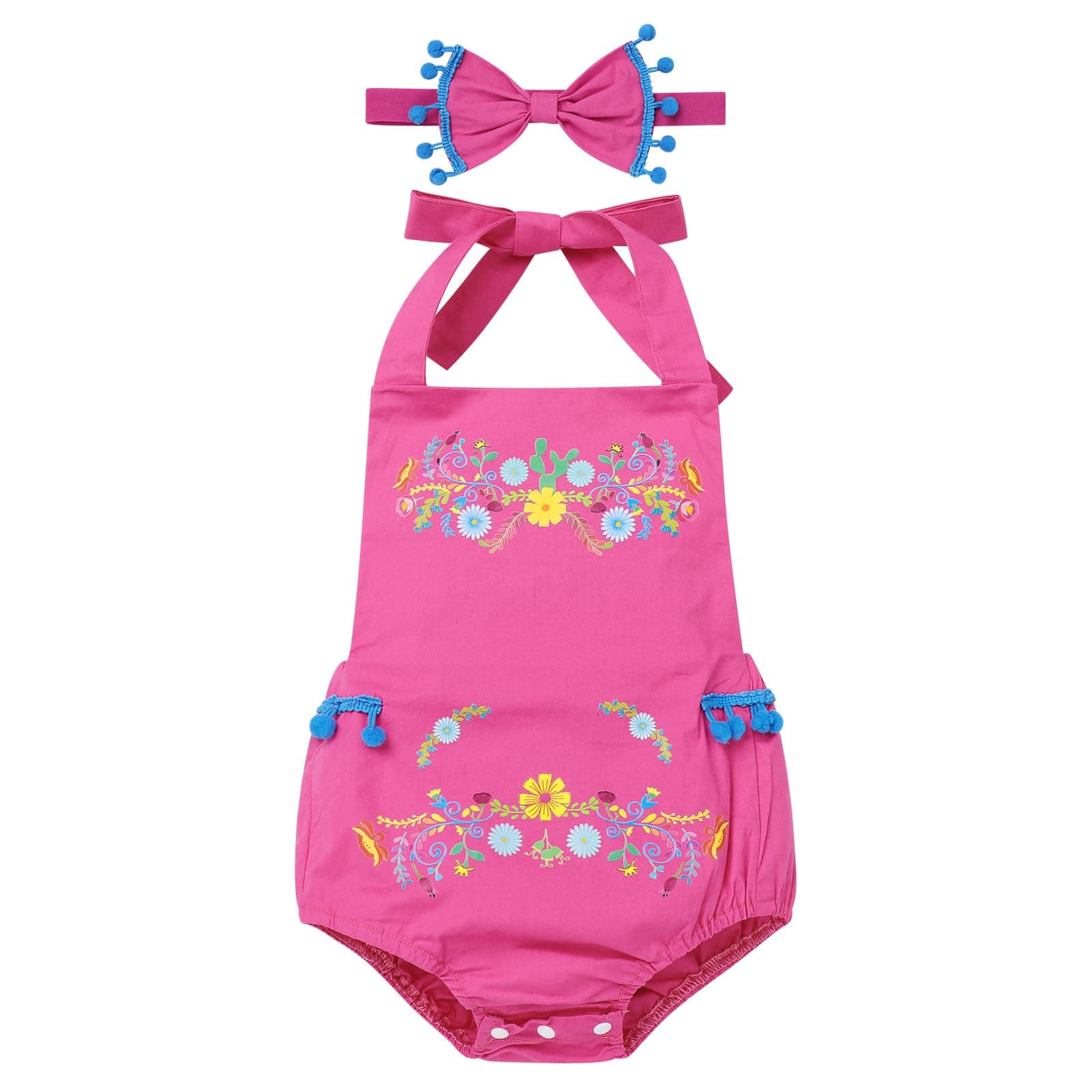 Mexican Fiesta 1st Birthday Outfit for Newborn Baby Girl