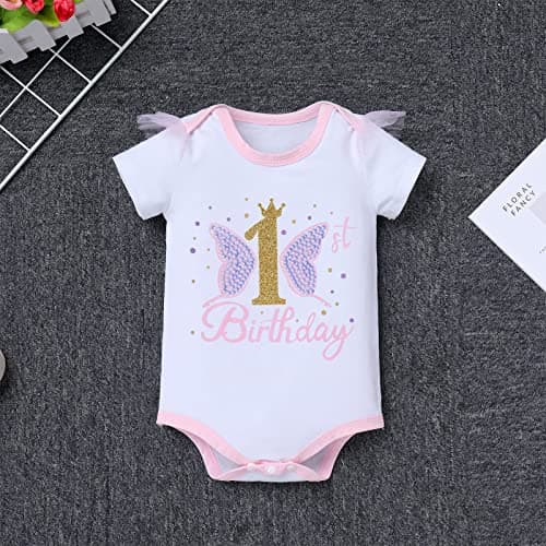 IDOPIP Butterfly 1st Birthday Tutu Outfit & Accessories Costco