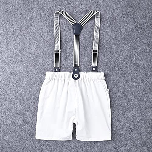Baby Boys Gentleman Outfit featuring Bowtie Romper