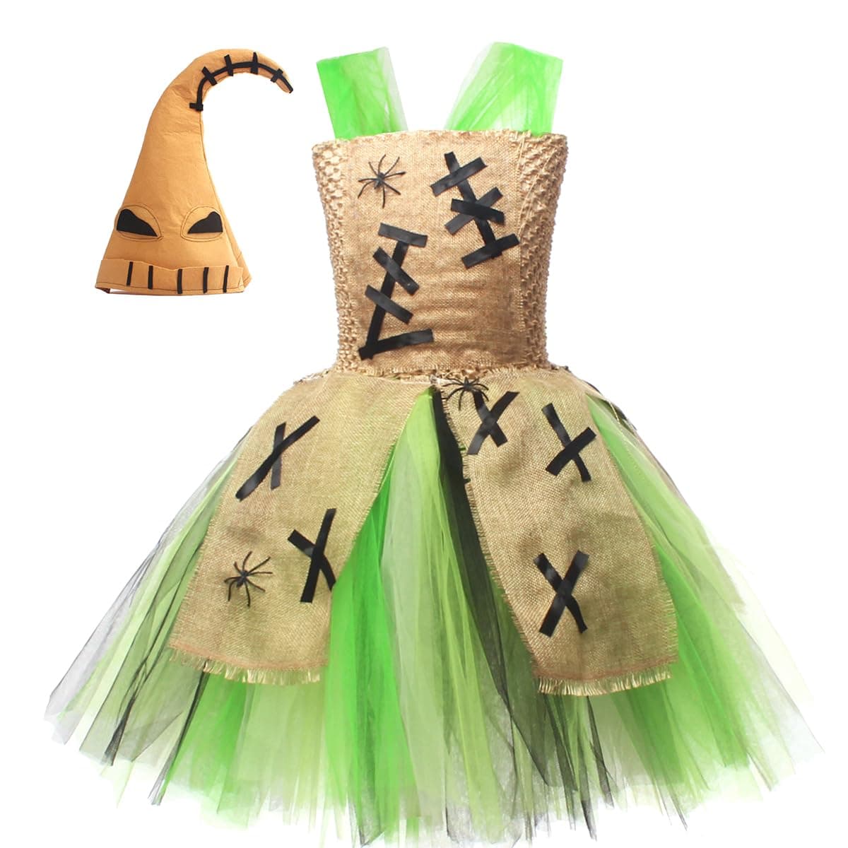 Halloween Ghost Costume Tutu Dress for Toddler Girls