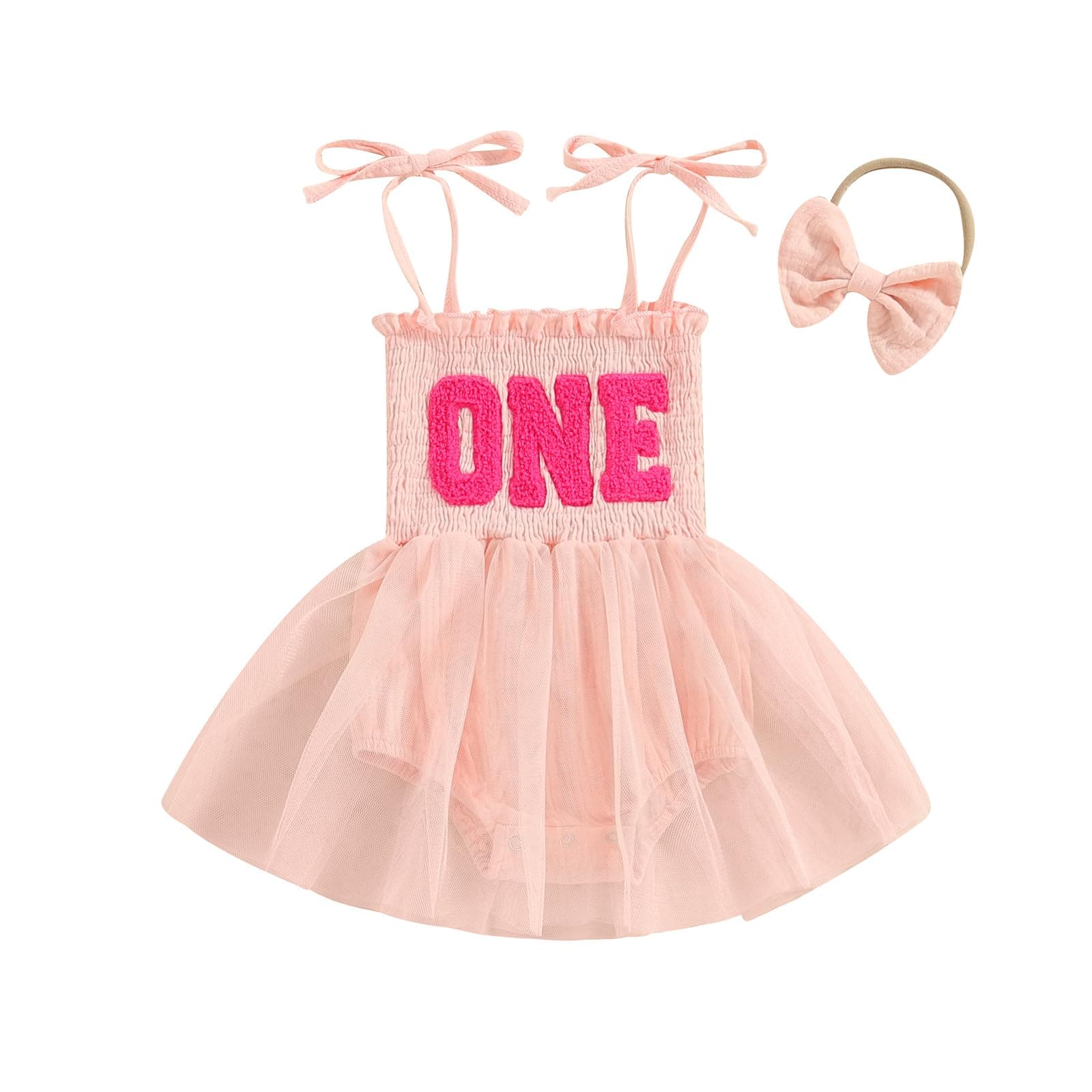 Smash Cake Dress for Baby Girl's First Birthday Party