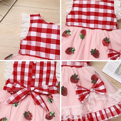 IMEKIS Baby Girls 1st Birthday Outfit Princess Cake Smash Photo Shoot