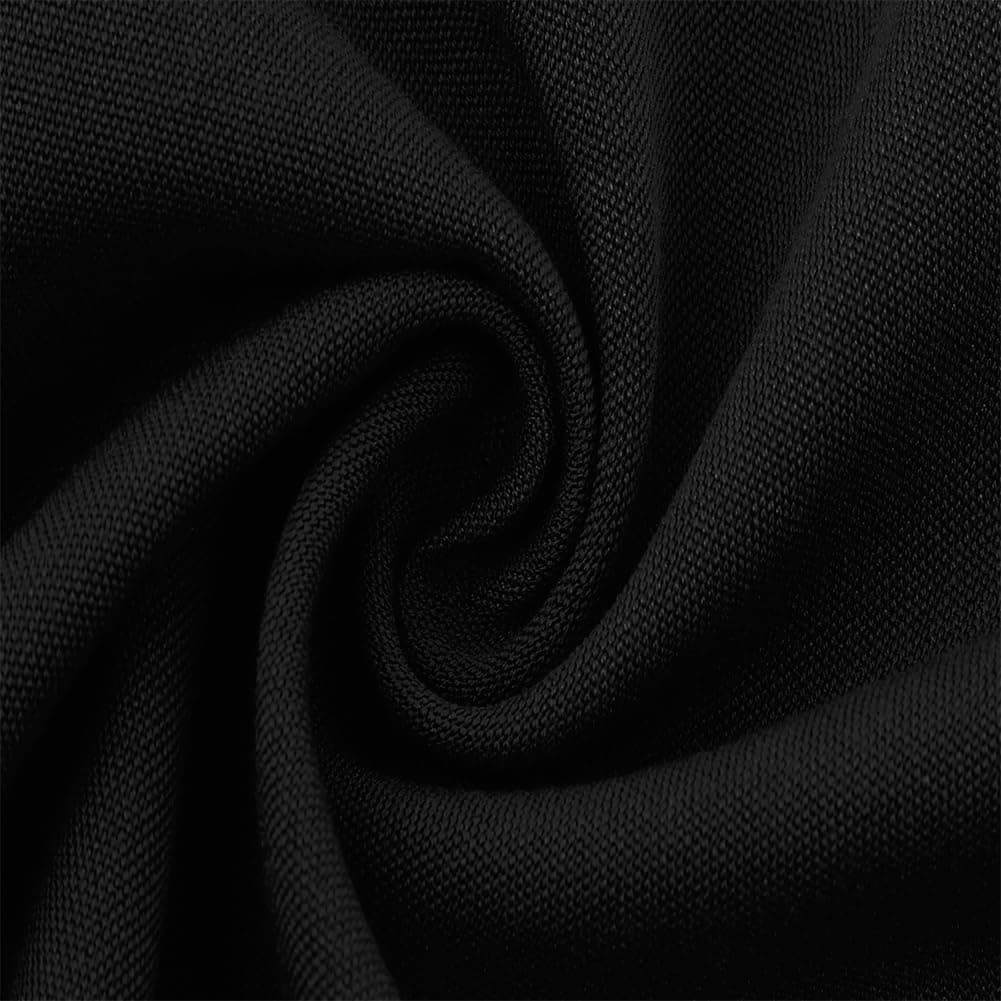 Retro 1950s Cocktail Dress for Women Vintage Long Puff Sleeve V Neck A Line Wedding Guest Dress