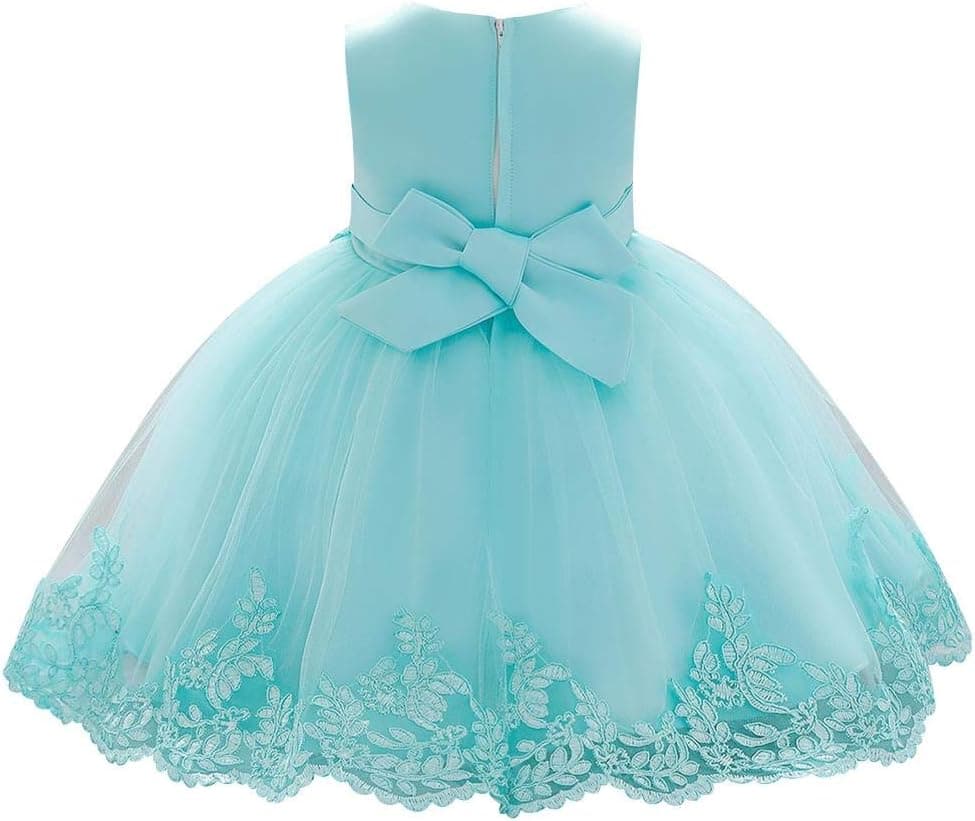 Toddler Baby Girls Flower Dress Christening Baptism Princess Wedding Bridesmaid Birthday Pageant First Communion Dress