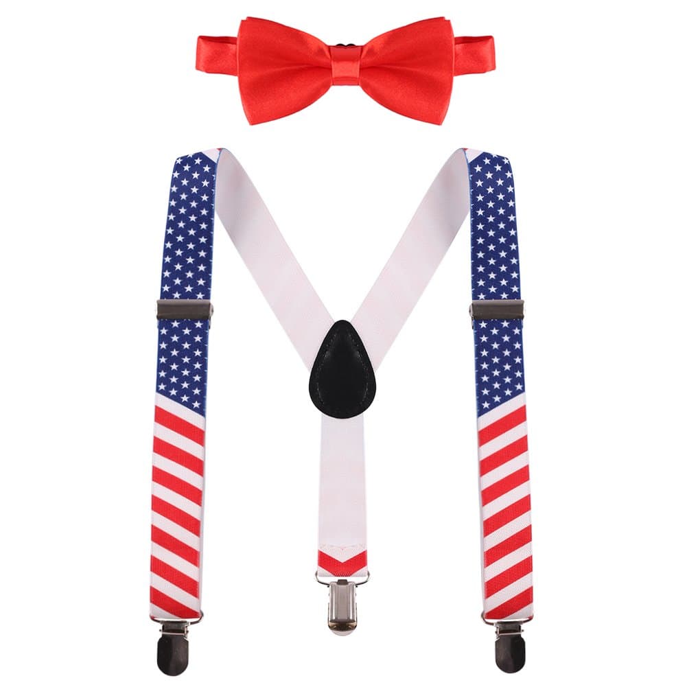 Baby Boys Suspenders and Bow Tie Set