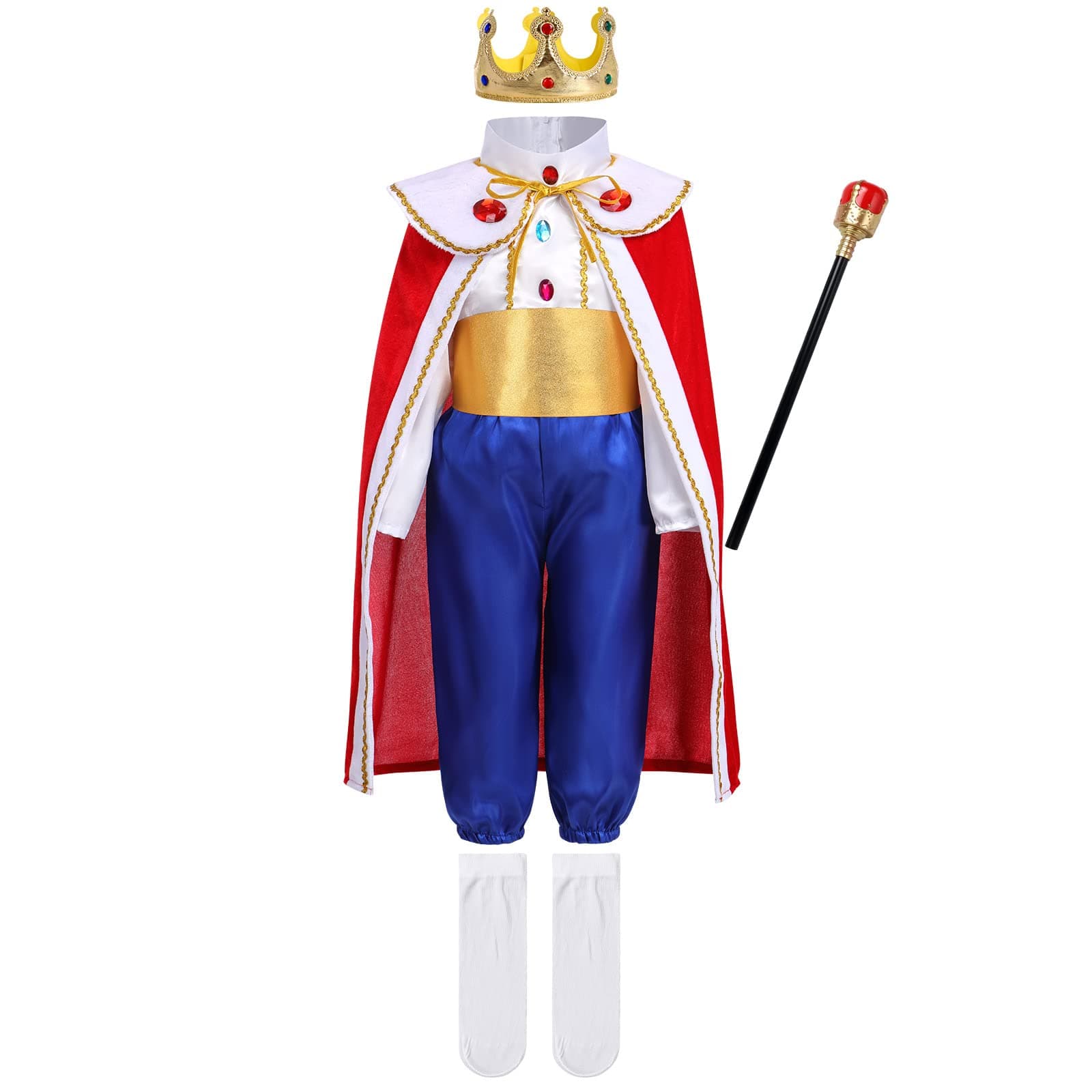 Boys' Medieval Prince Charming Halloween Costume Kid's Toddler King Cosplay