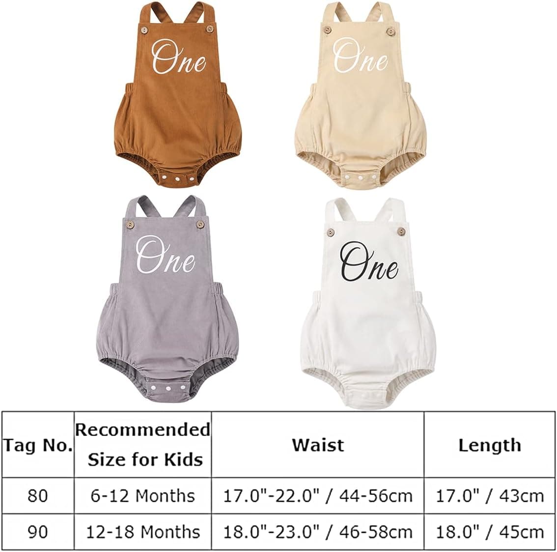 Toddler Girls Boys Boho 1st Birthday Outfit Solid Color Cake Smash Romper One Letter Print Birthday Clothes Photoshoot