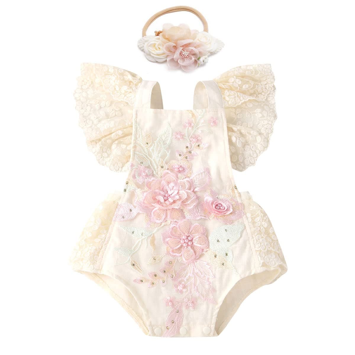 AWIBMK Baby Girl 1st Birthday Outfit in Rainbow Tutu Dress for Cake Smash Photoshoot