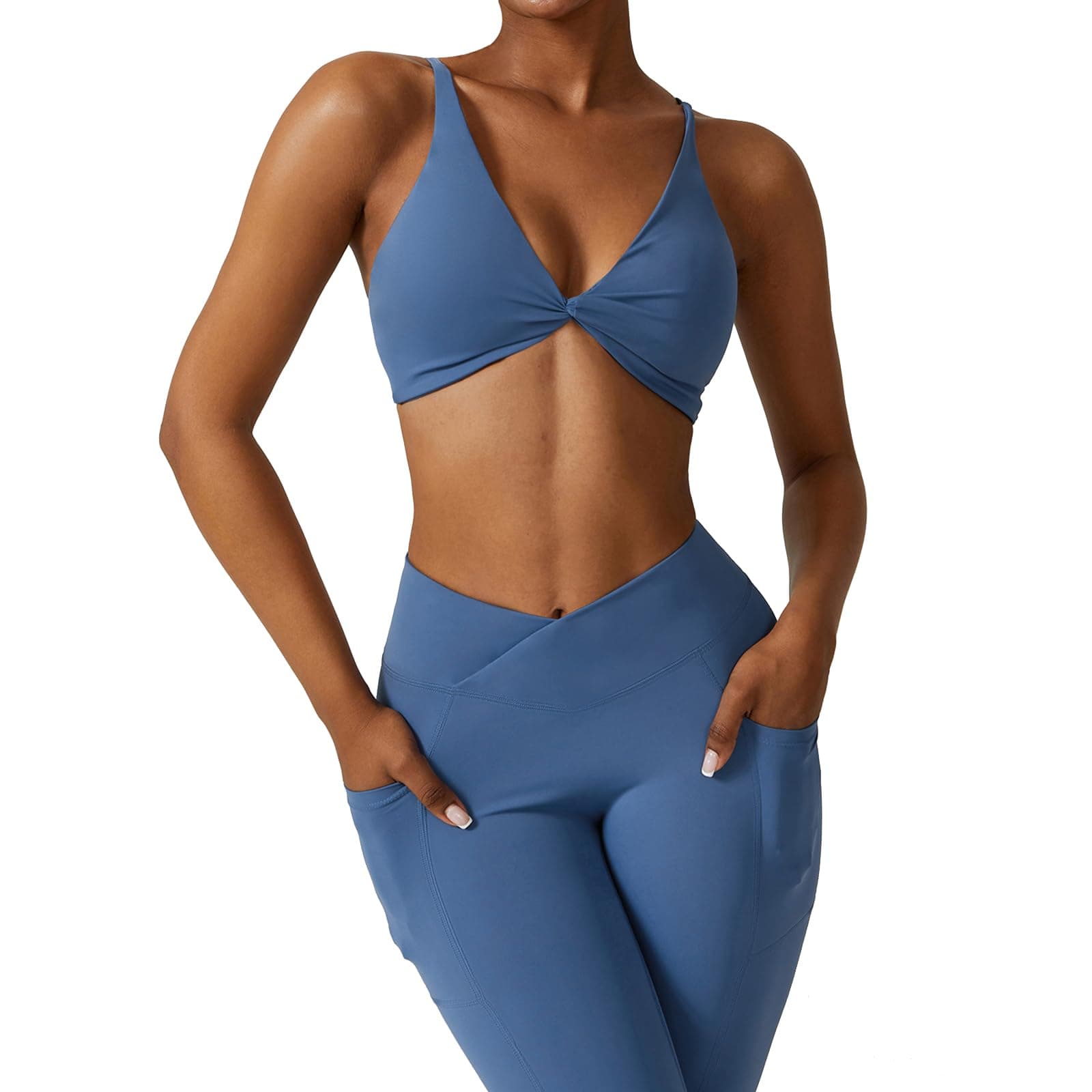 ABOCIW Women's High Waist Legging & Sports Bra Workout Set