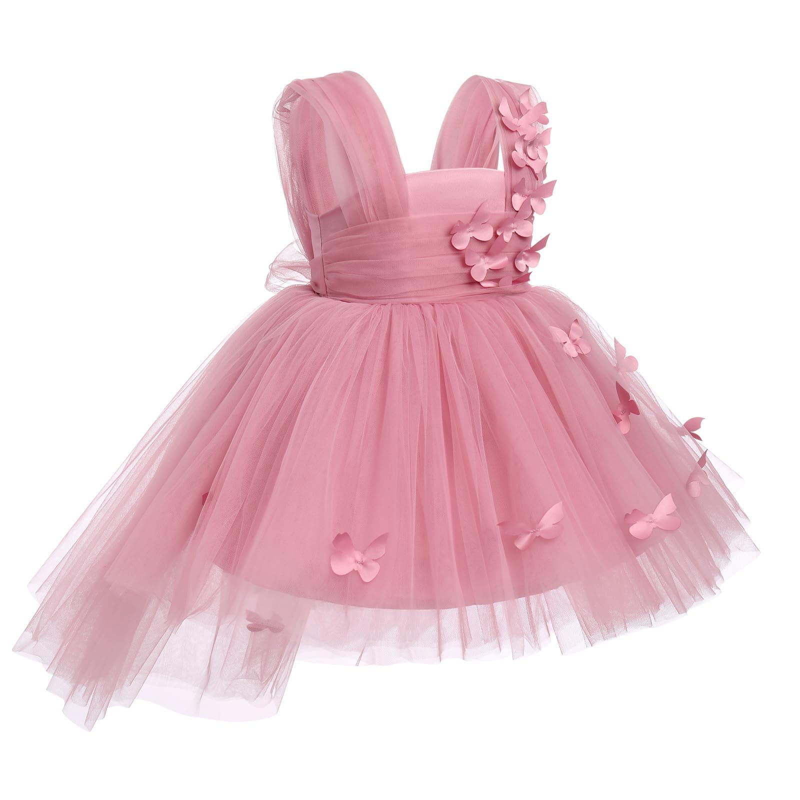 IDOPIP High-Low Tutu Dress for Girls Birthday Party Formal Wear