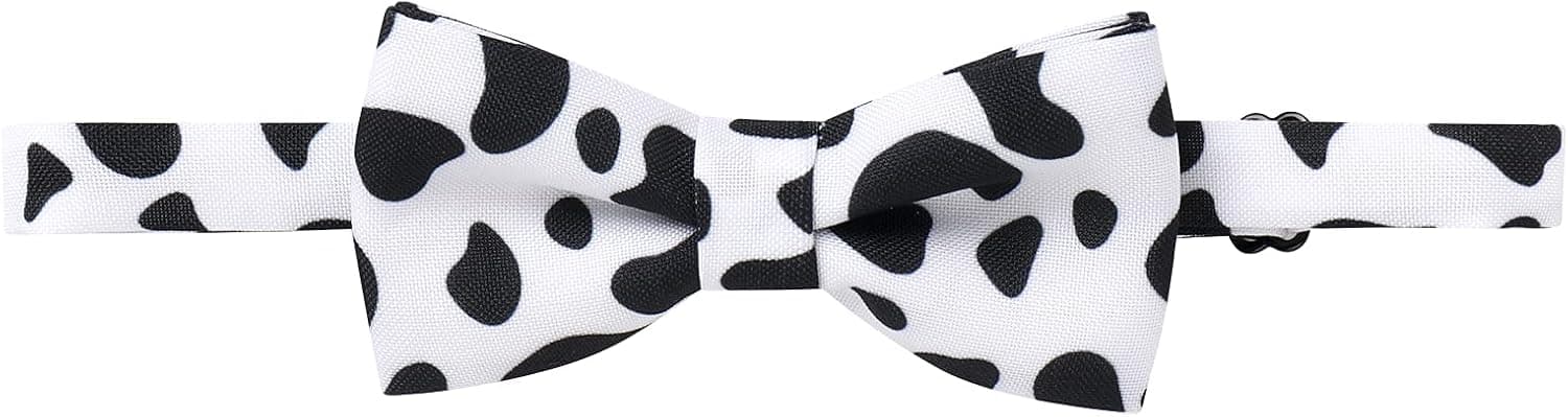 Baby Boy Farm Cow 1st Birthday Outfit Cake Smash Animals Print Shorts + Suspenders + Headband + Bowtie for Photo Shoot
