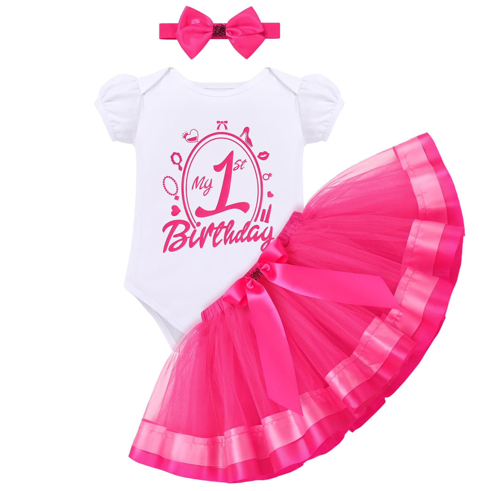 Toddler Baby Girls 1st Birthday Outfit Set