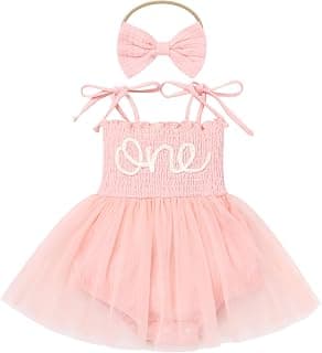 Baby Girl Strawberry One Birthday Outfit Boho Romper Tulle Dress Headband Summer Cake Smash Photo Shoot