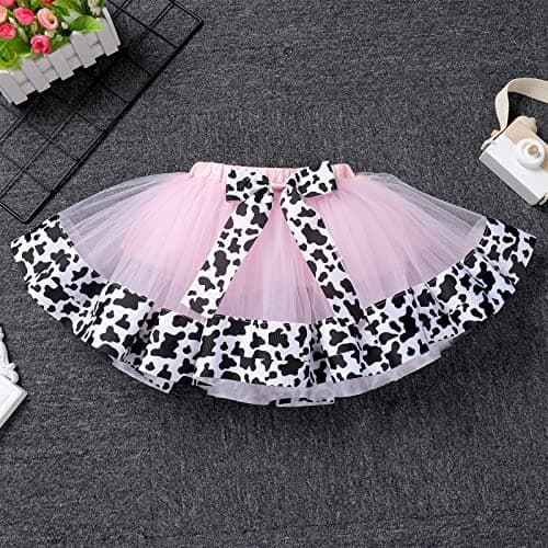Baby Girl 1st Birthday Farm Cow Ladybug Romper Tutu Skirt Headband Cake Smash Photo Shoot Clothes
