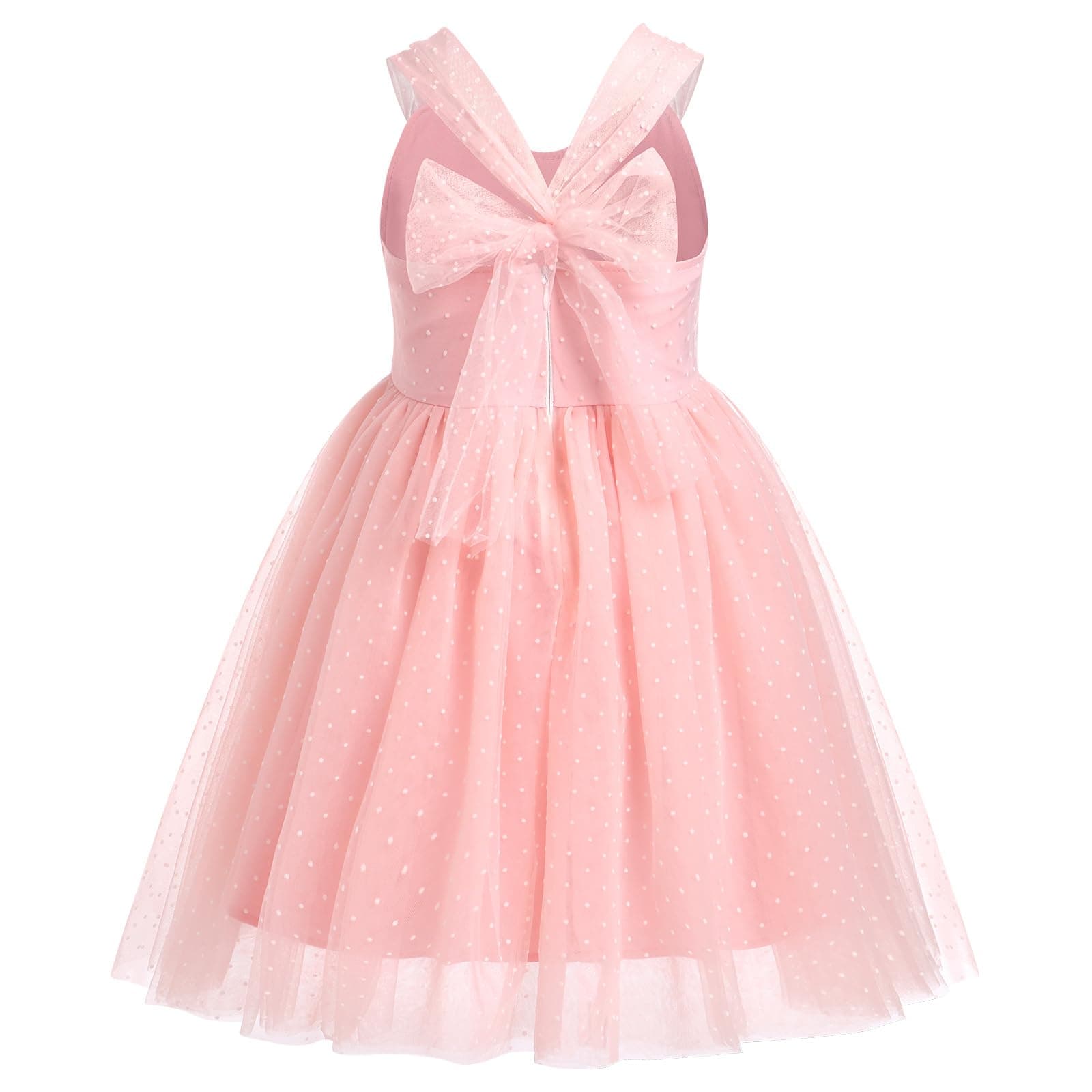 Boho Swiss Dot Dress for Toddler Girls