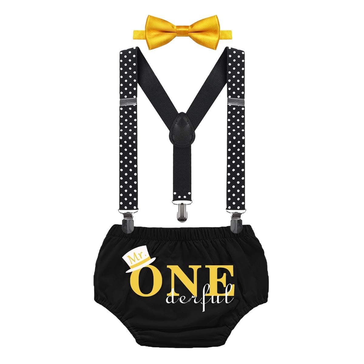 Mr. Onederful Cake Smash Outfit Boy First Birthday Set