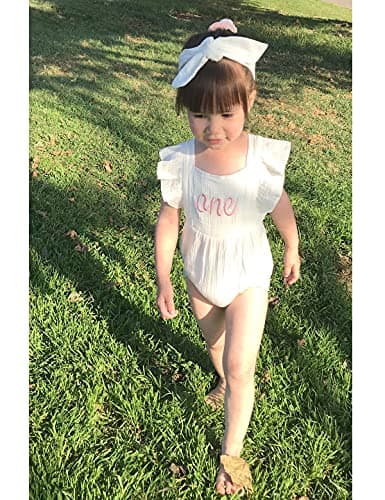 Aslaylme 1st Birthday Girl Outfit Bodysuit