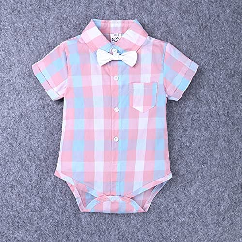 Baby Boys Gentleman Outfit featuring Bowtie Romper