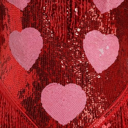 Sparkly Sequin Fringe Halter Romper for Women's Music Festival Outfits
