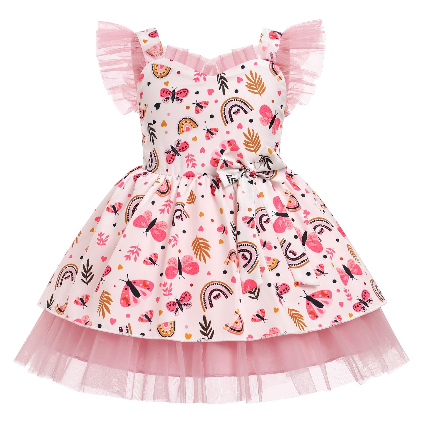 Toddler Girls Birthday Dress Princess Party Dresses for Summer Photo Shoot