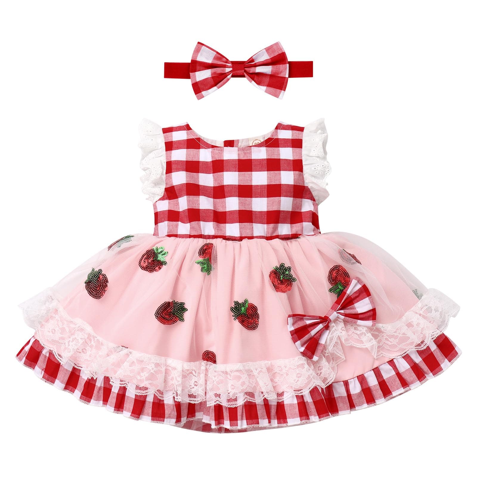 IMEKIS Baby Girls 1st Birthday Outfit Princess Cake Smash Photo Shoot