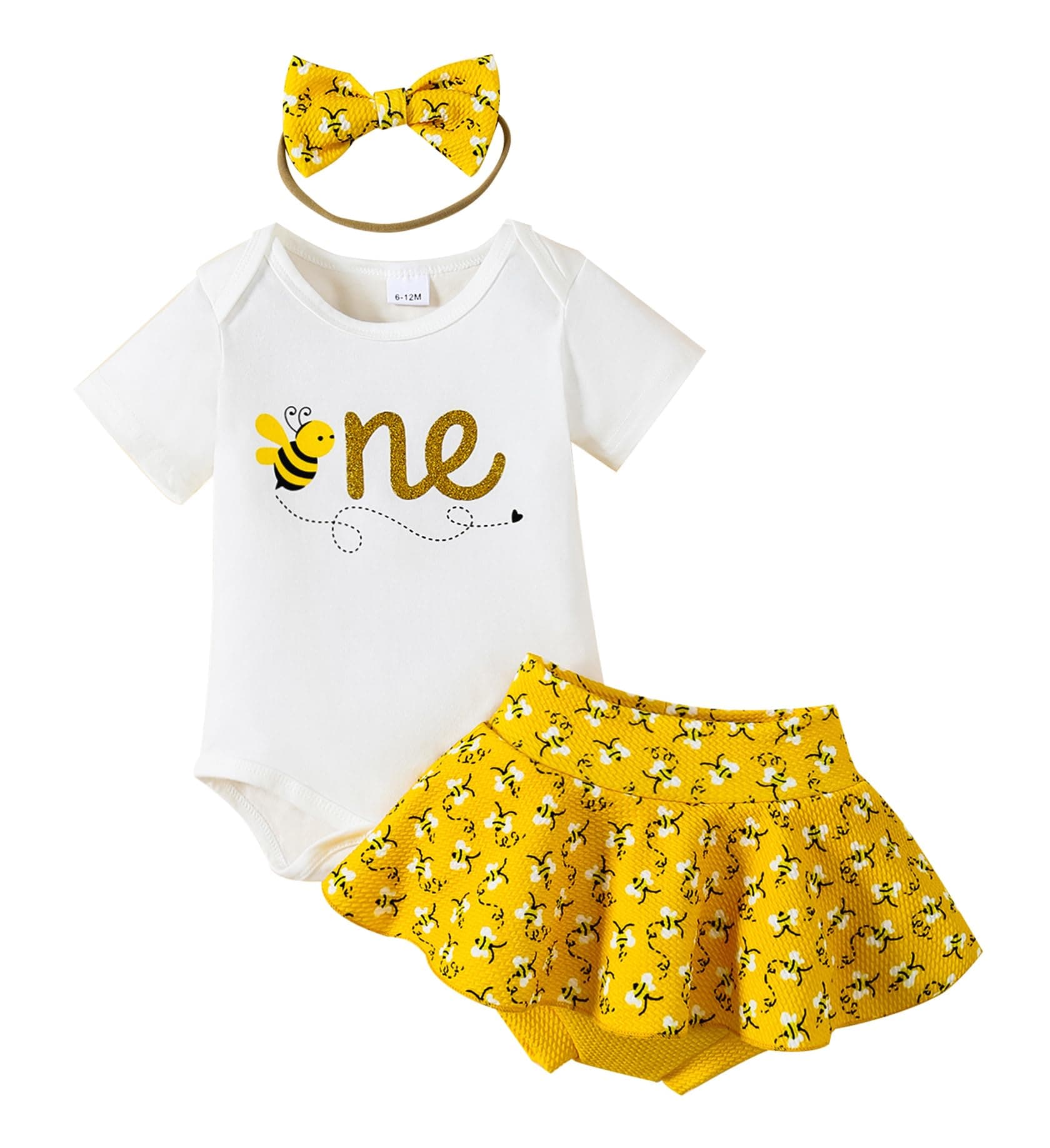 ADXSUN Baby Girl Birthday Outfit Set