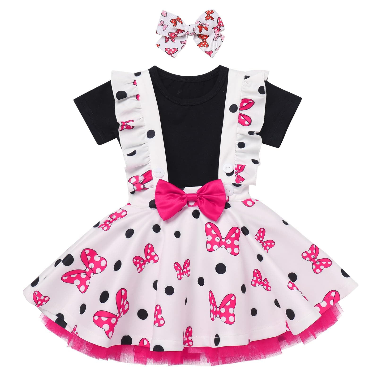 IMEKIS Toddler Mouse Birthday Outfit