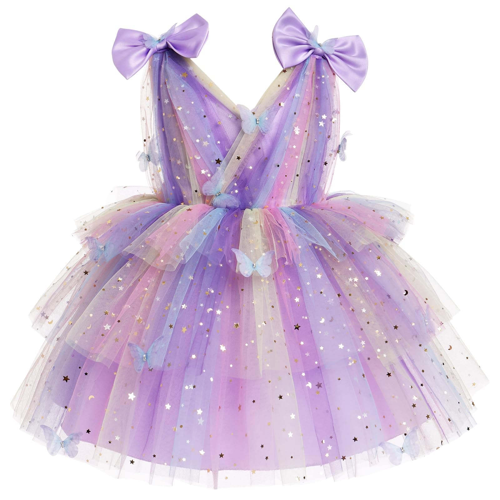 Butterfly Theme Toddler Girls Party Dress