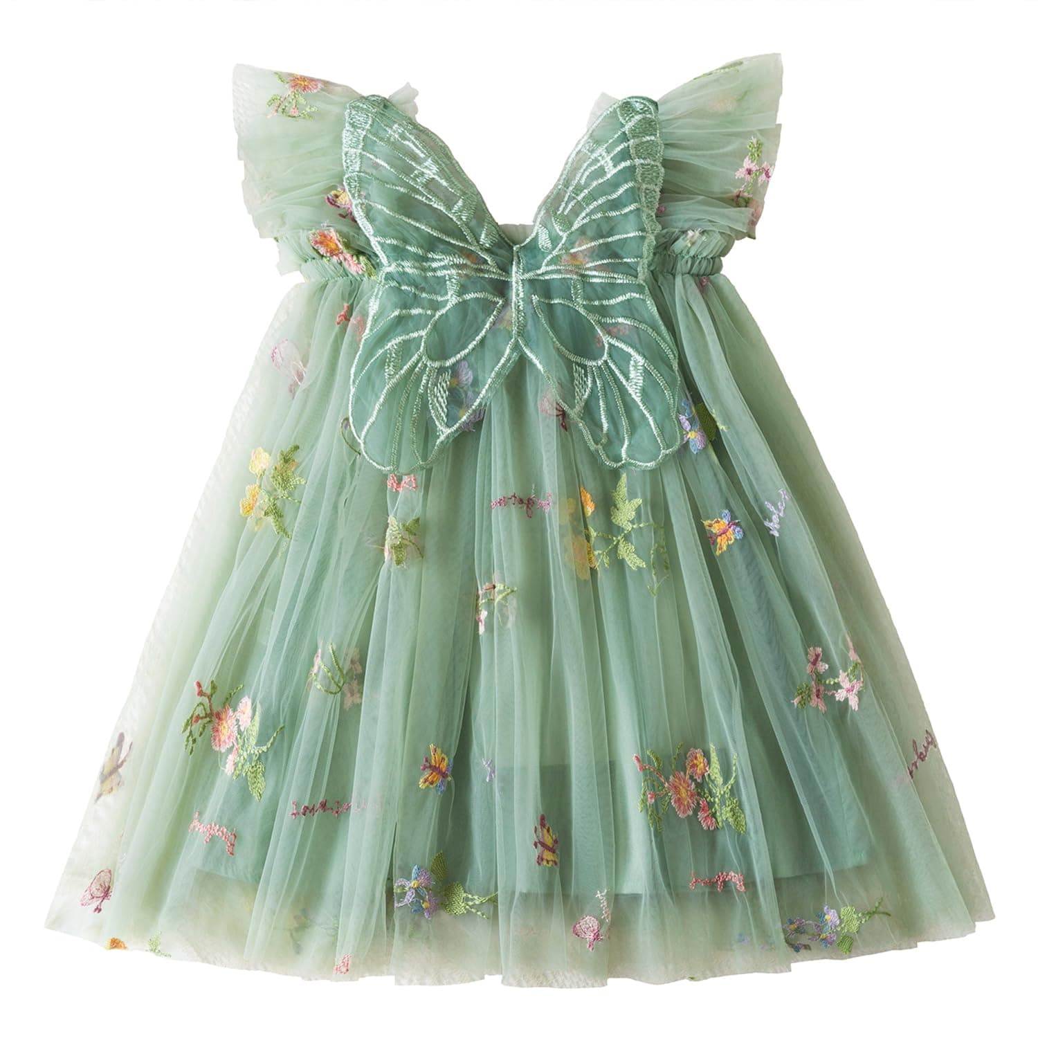 TTYAOVO Toddler Girl Tulle Birthday Party Dress