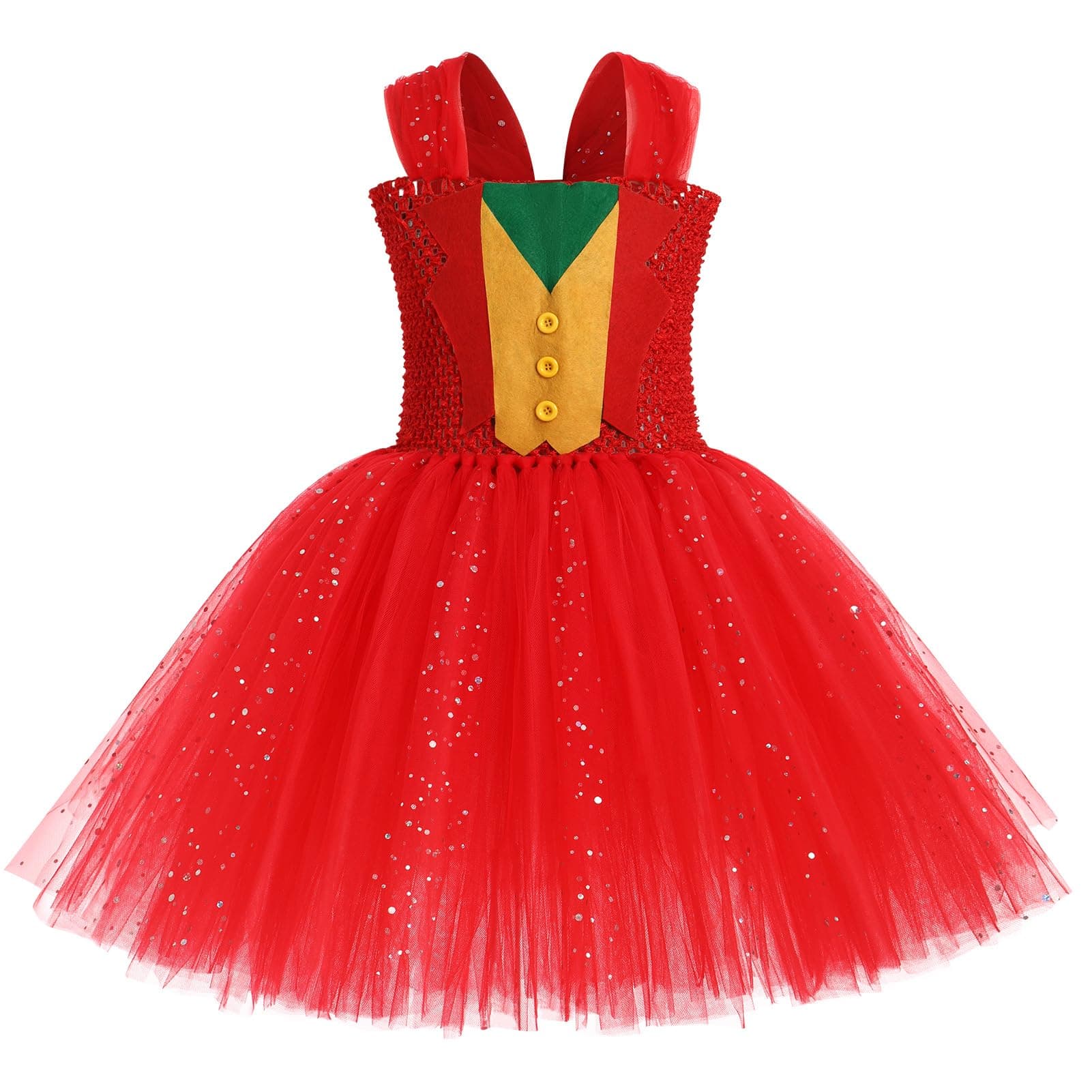 IMEKIS Toddler Girls Clown Costume for Halloween & Birthday Fotos 2-12T