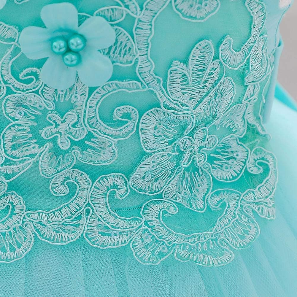 Toddler Baby Girls Flower Dress Christening Baptism Princess Wedding Bridesmaid Birthday Pageant First Communion Dress