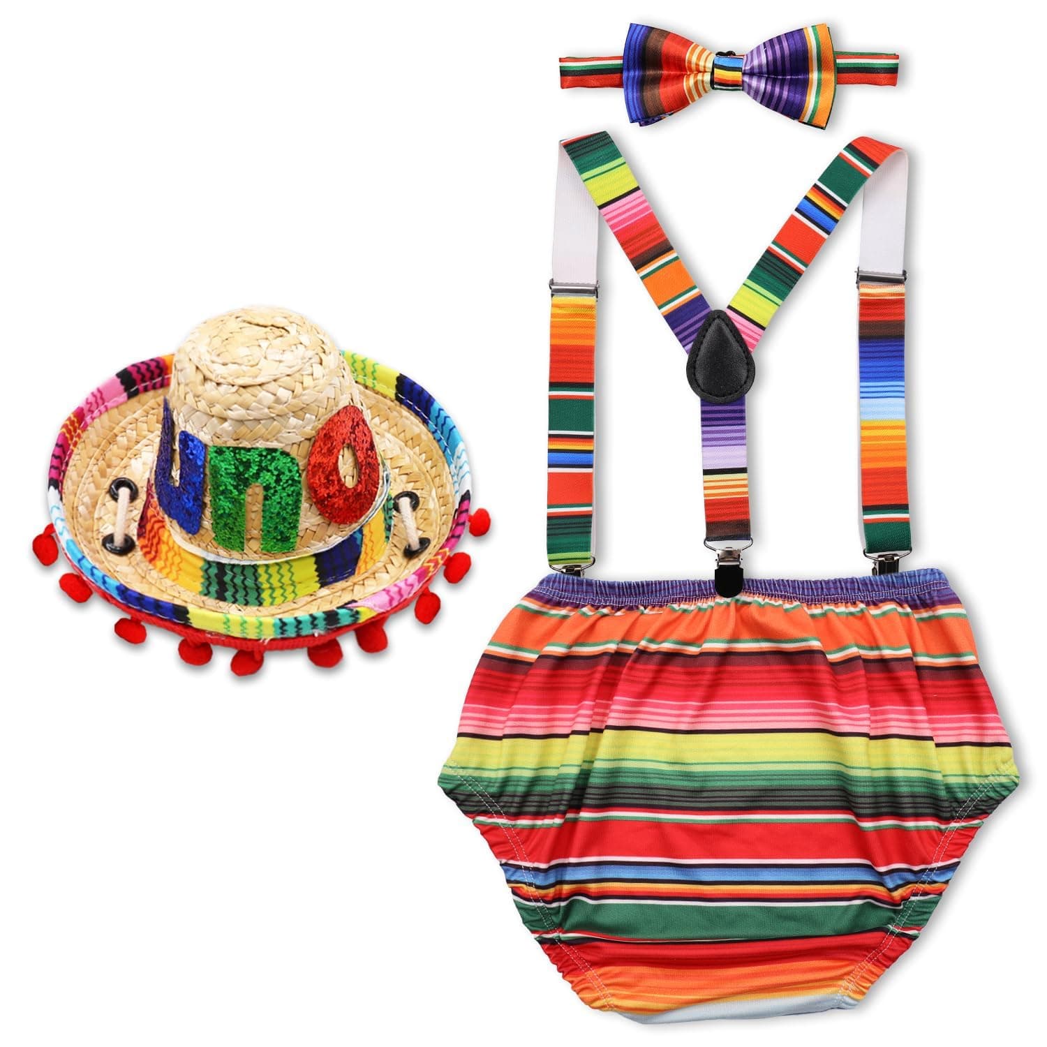 Mexican Theme Party Supplies for Baby Boy Birthday Cake Smash Outfit