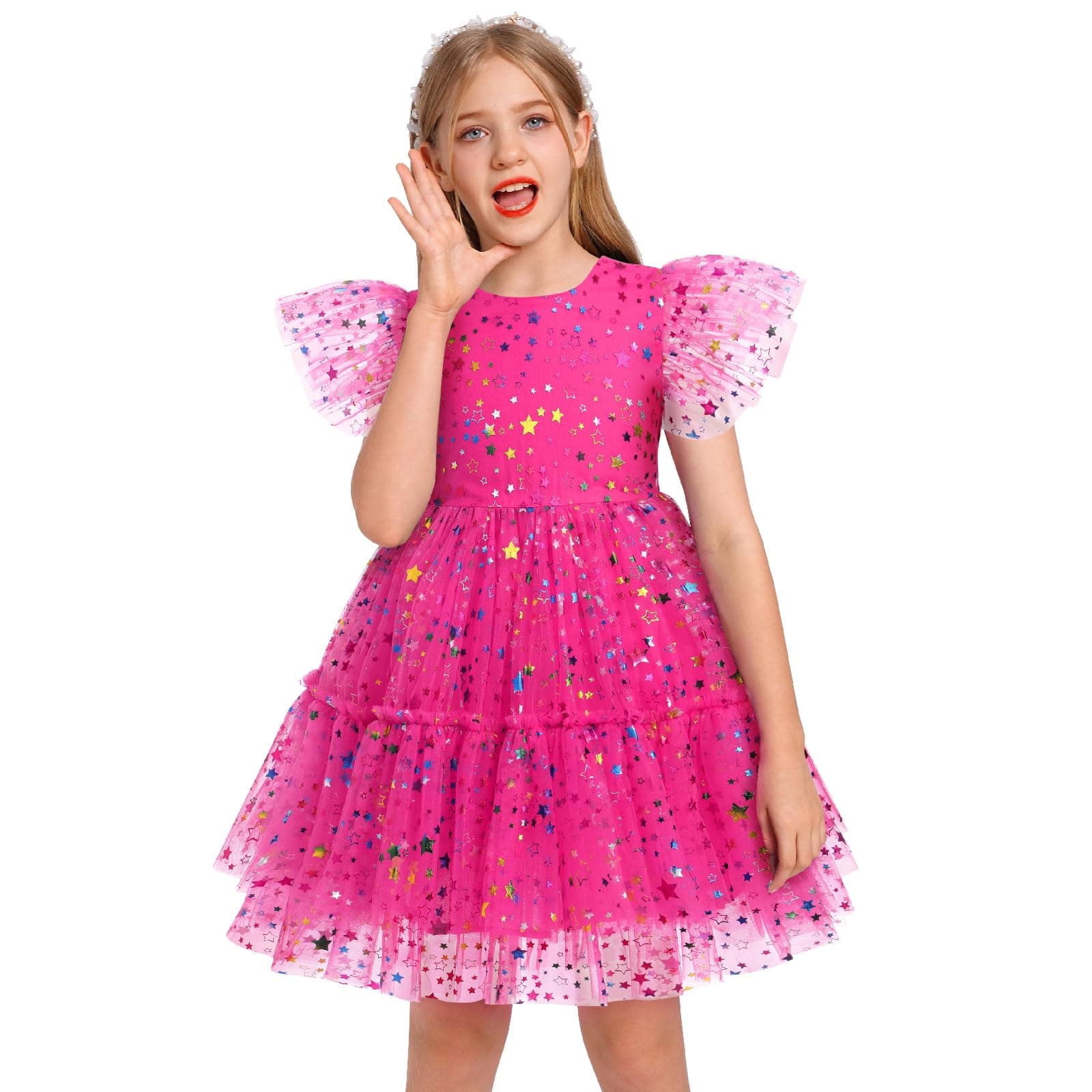 Confetti Stars Princess Dress for Toddler Girls