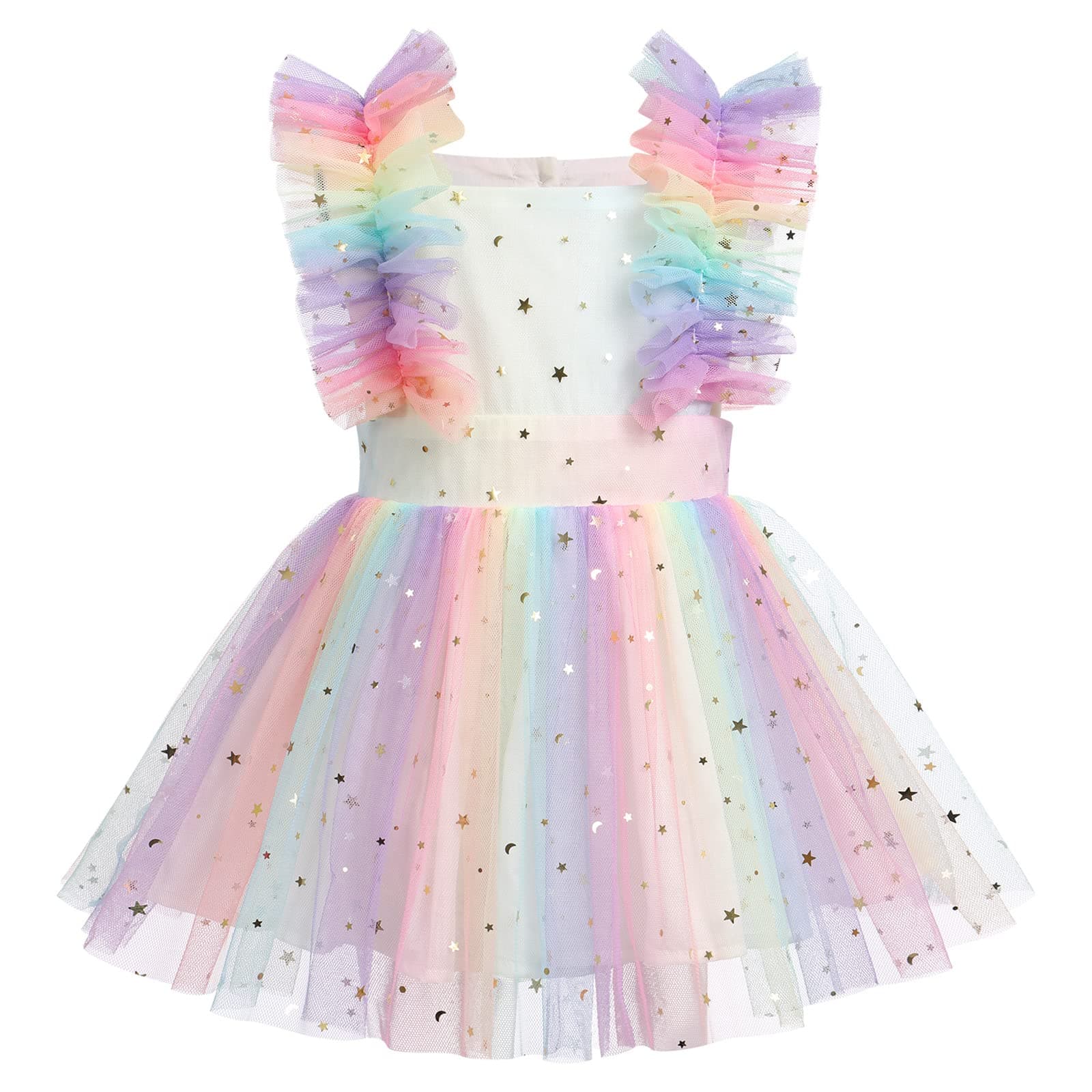 Baby Girl 1st Birthday Outfit Princess Dress with Diaper Cover