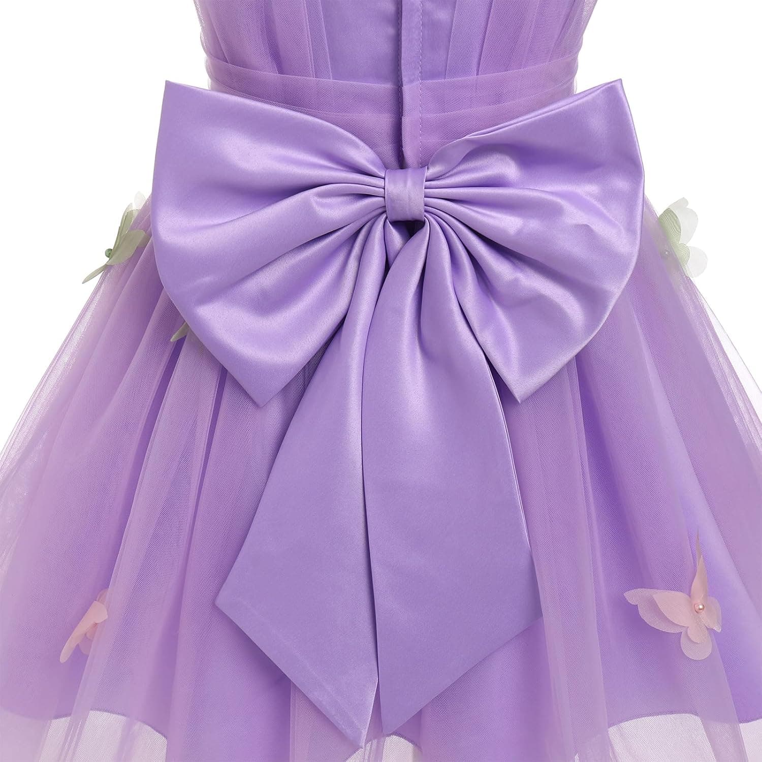 Toddler Baby Girls Butterfly Birthday Dress High Low Tulle Christening Formal Wedding Party Tulle Dresses Photo Shoot