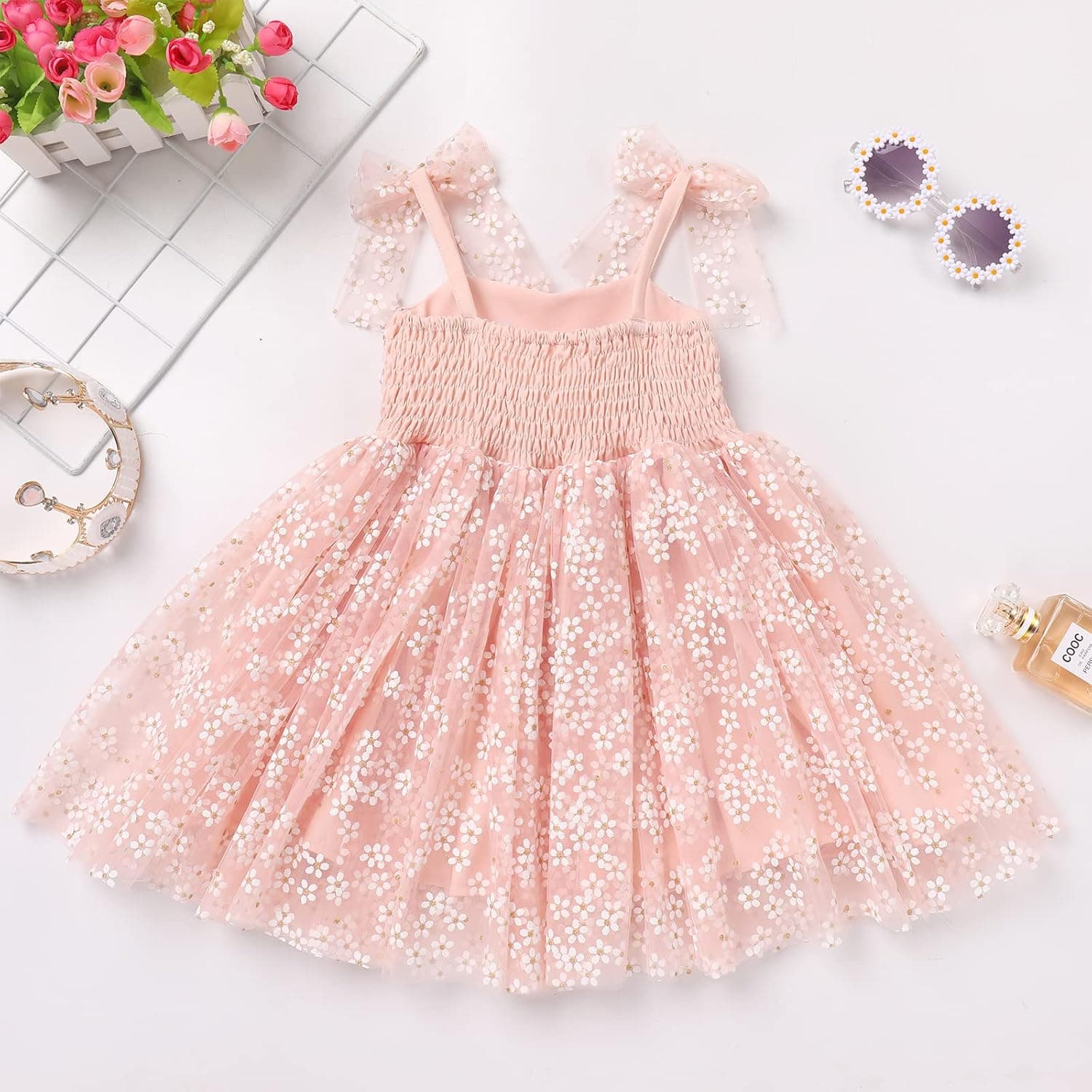 Toddler Baby Girl Birthday Princess Dress Shiny Confetti Boho Rainbow Cake Smash Photo Shoot Outfit for 1-6T