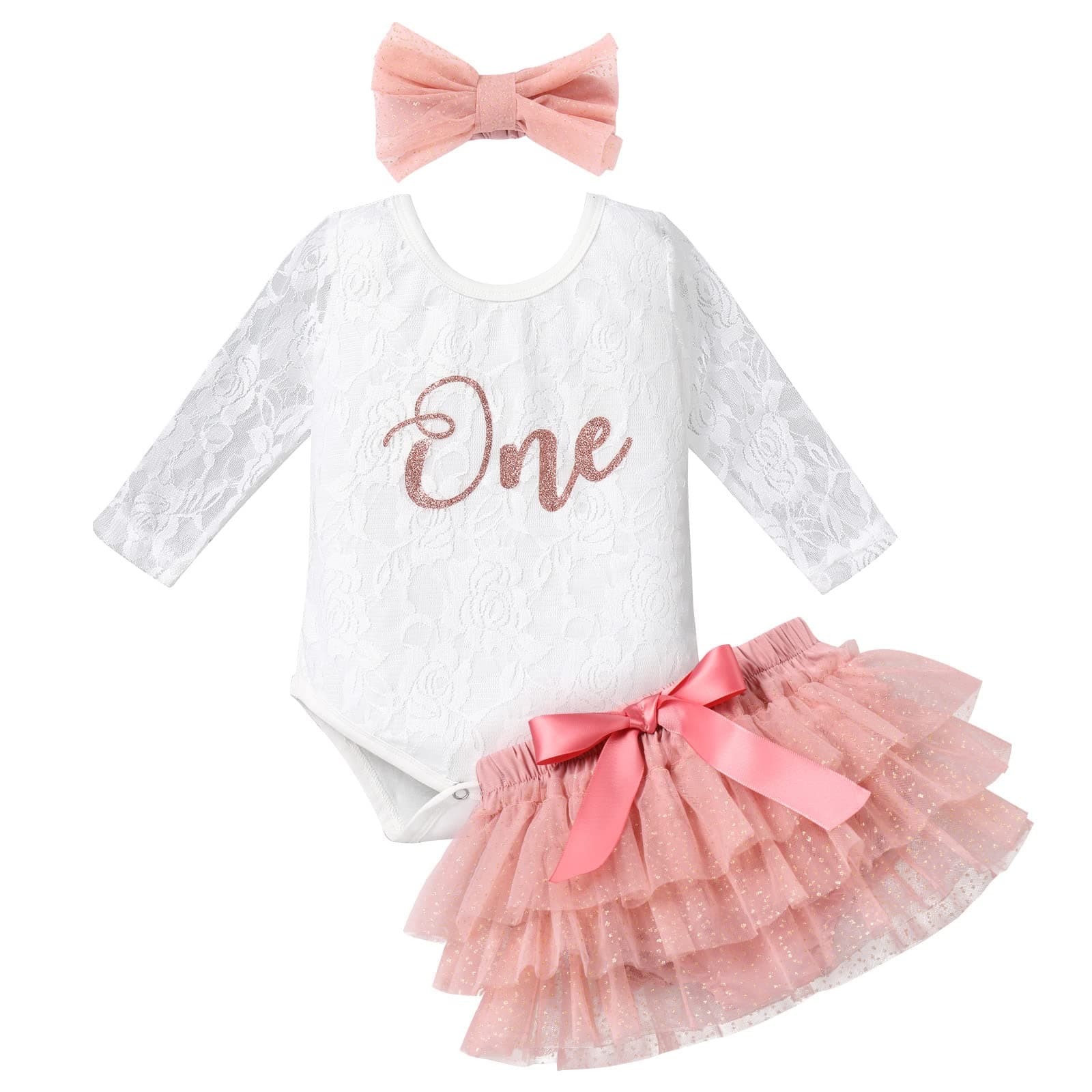 Baby Girl Winter 1st Birthday Outfit