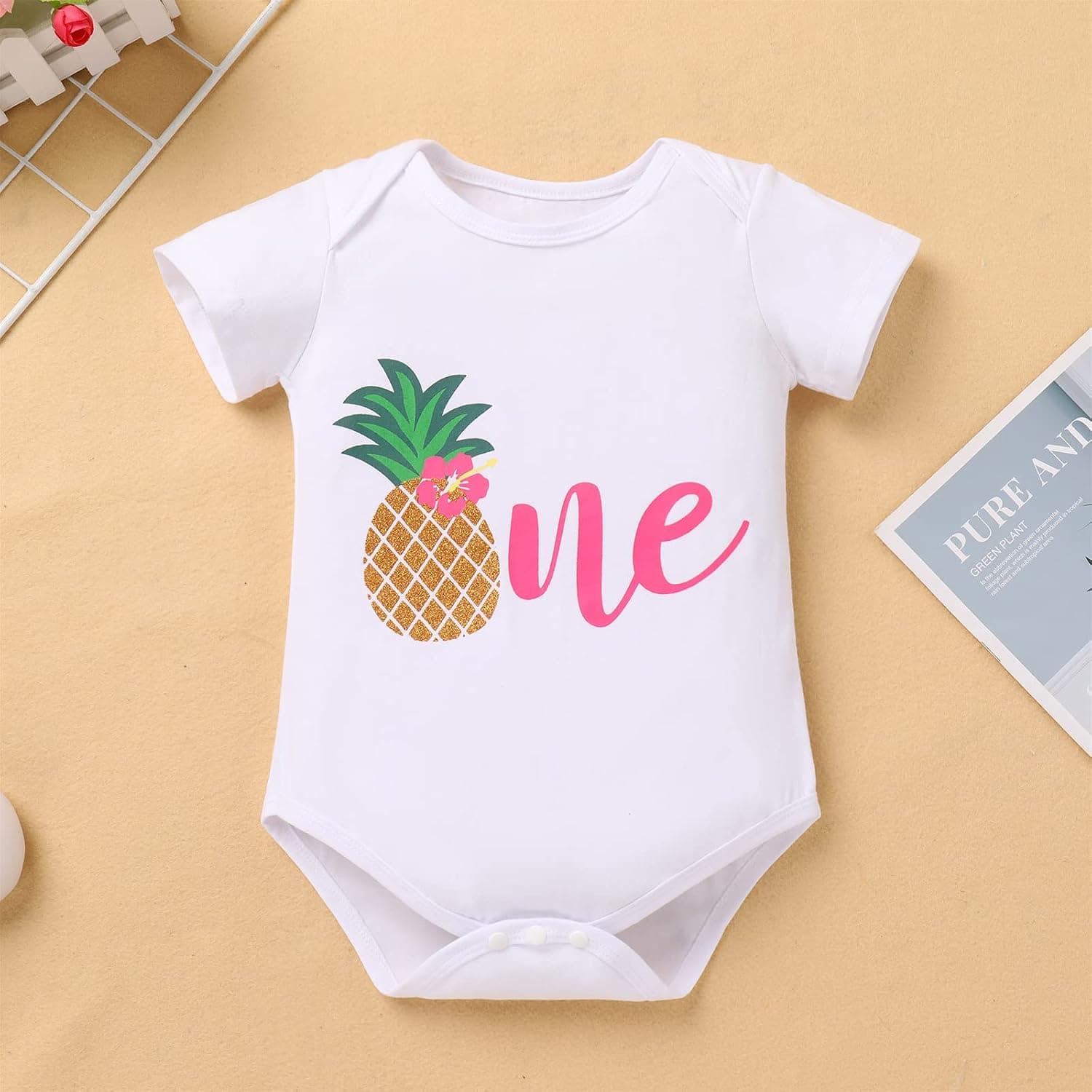 Toddler Baby Girls Melon Birthday Outfit Rainbow Romper Shirt + Shiny Shorts + Headband Kids Cake Smash Clothes 1-5T
