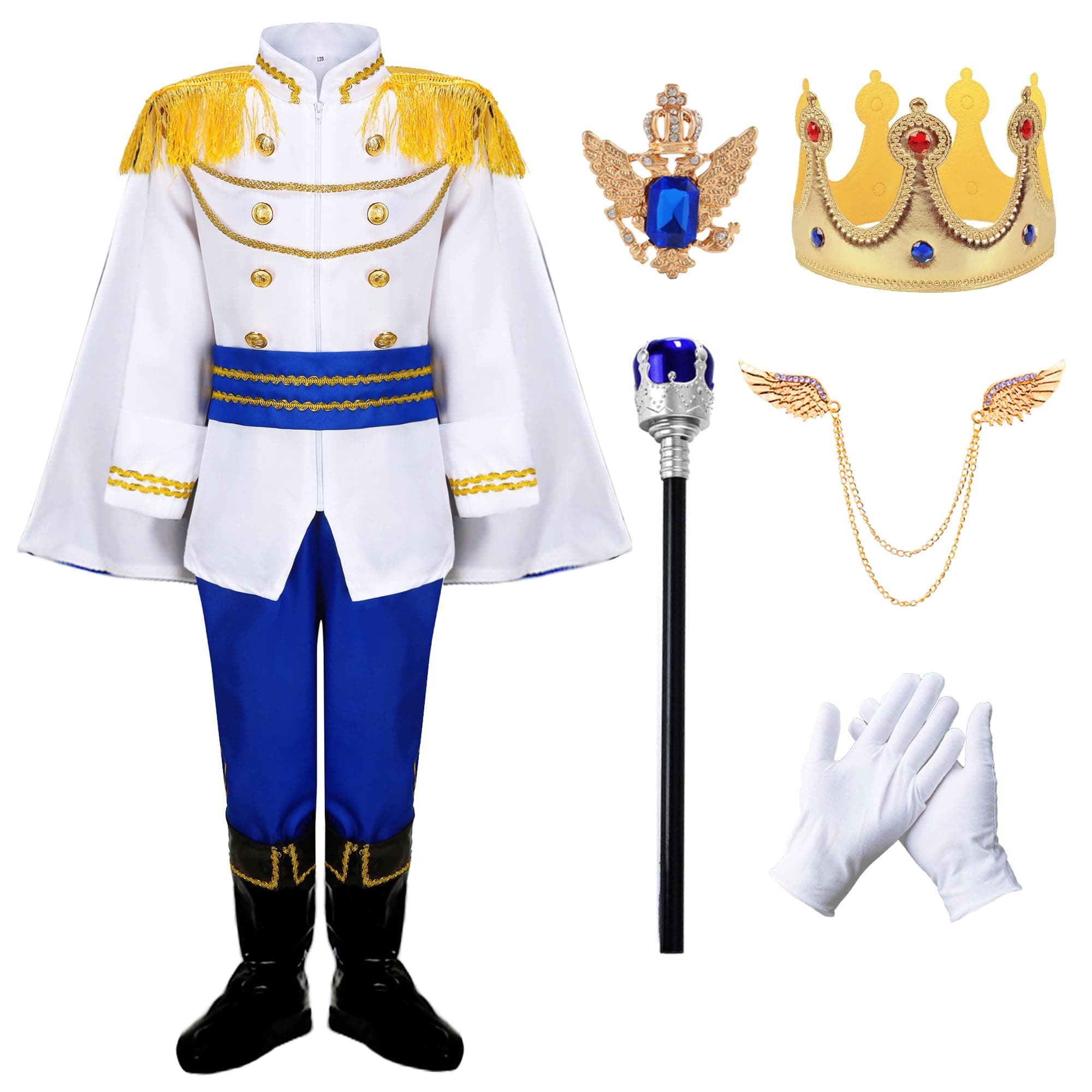 Medieval Royal King Costume for Boys