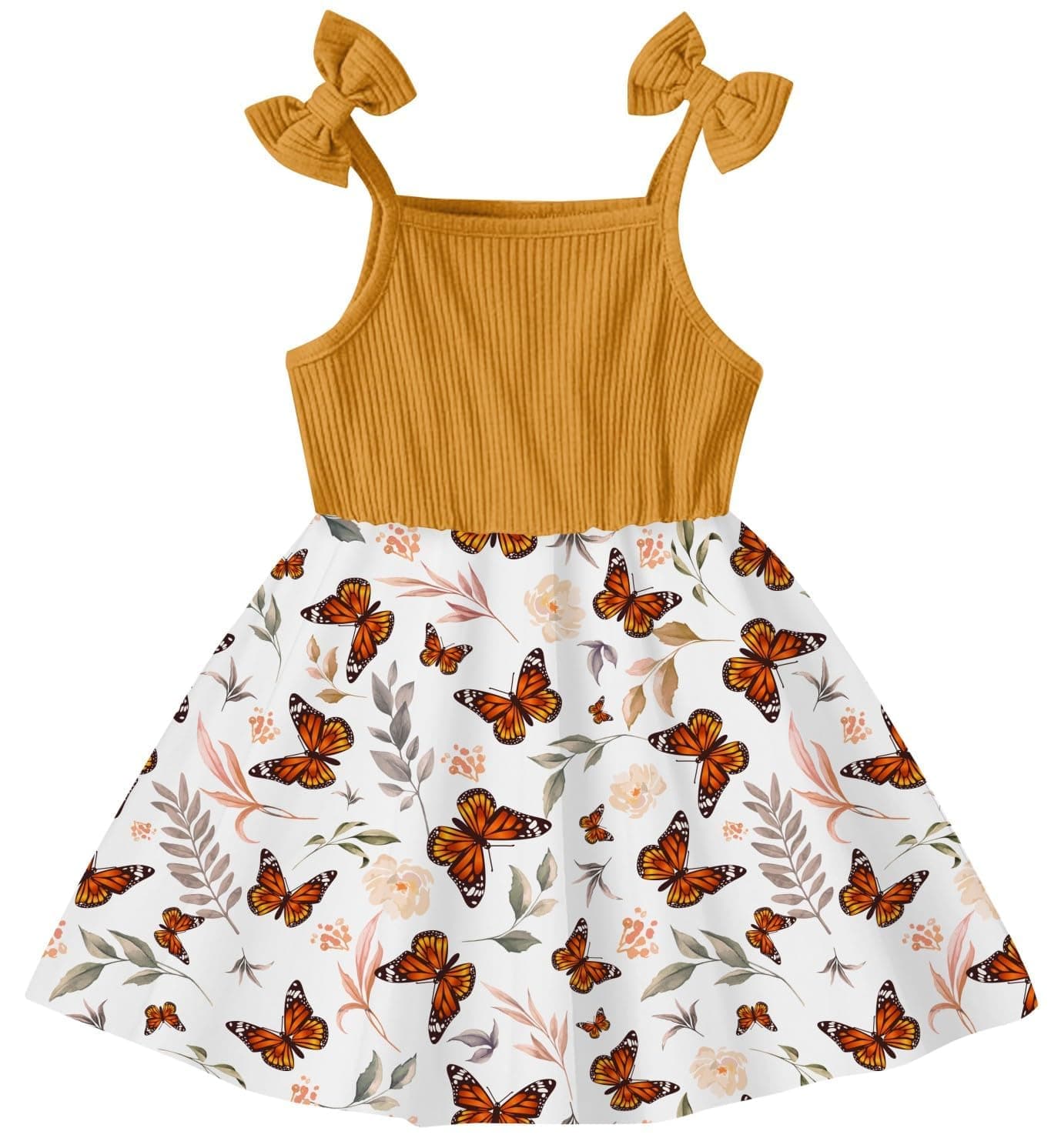 Idgreatim 2-7T Toddler Girls Cute Summer Bowknot Sundress