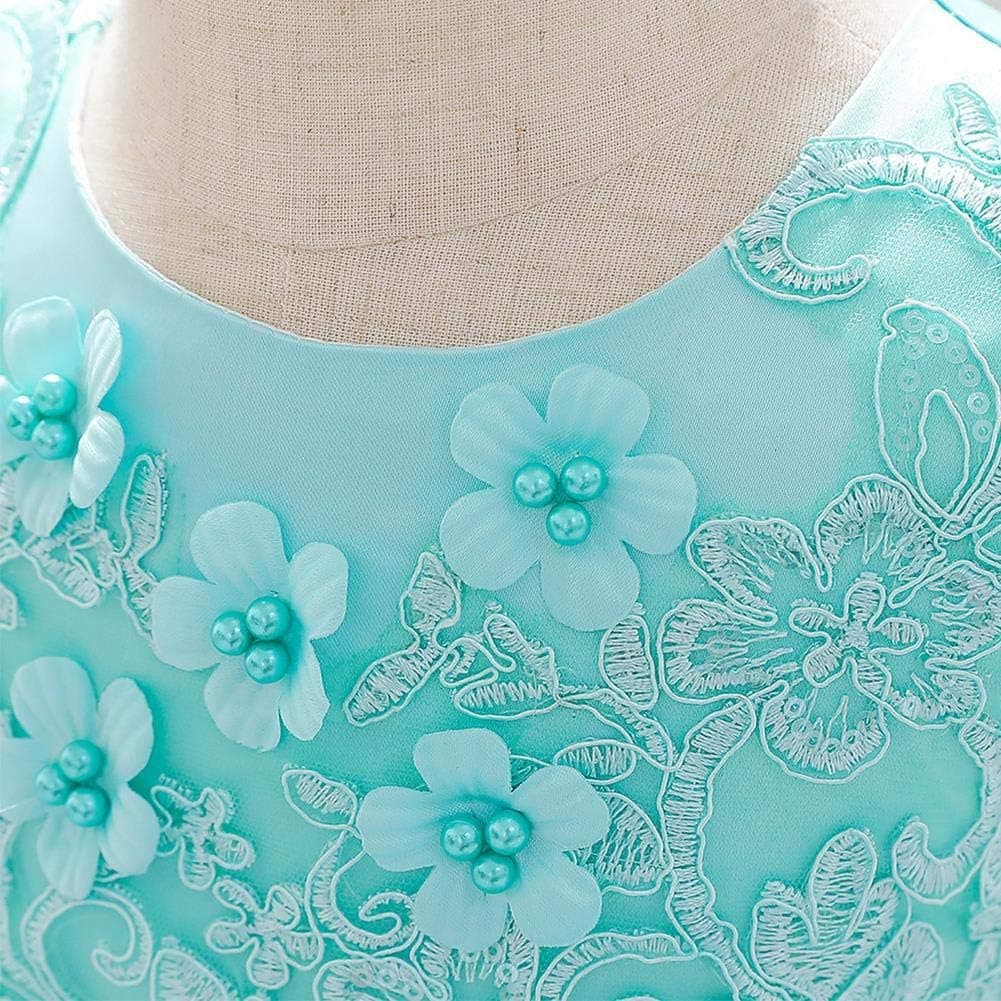 Toddler Baby Girls Flower Dress Christening Baptism Princess Wedding Bridesmaid Birthday Pageant First Communion Dress