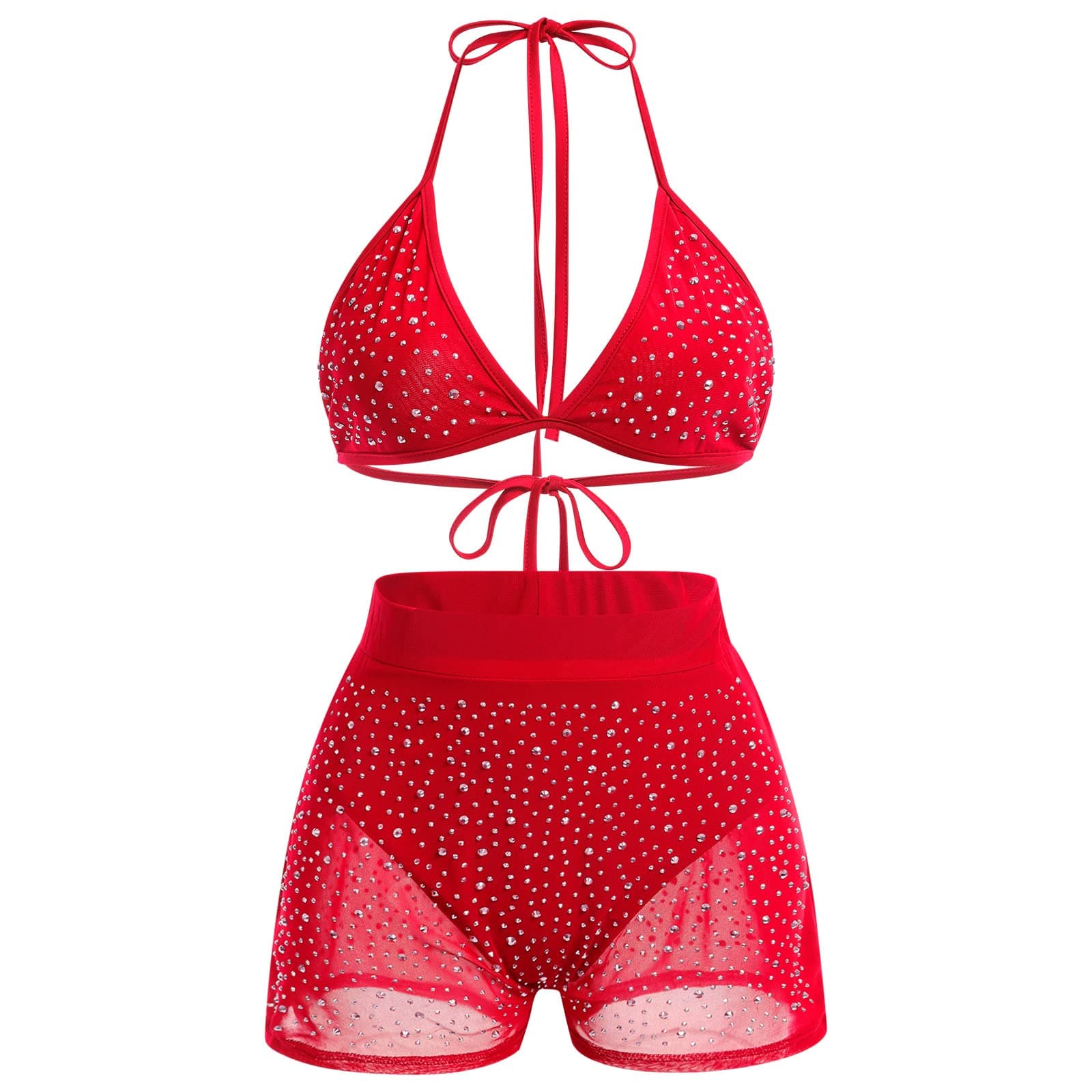 ABAFIP Women's Rhinestone Bikini Sets
