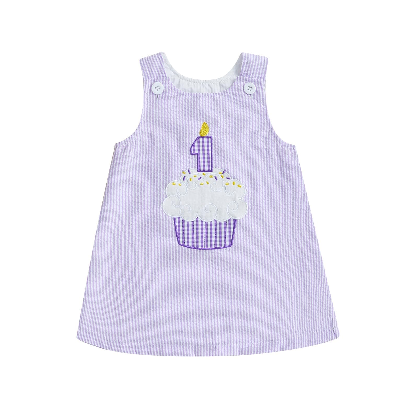 GOOCHEER Baby Girl Cake Embroidery One-Year-Old Dress