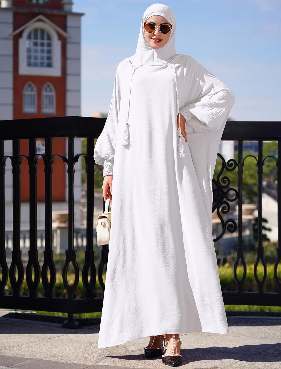 Women Muslim Abaya Prayer Hijab Dress Islamic Dubai Long Sleeve Full Cover Niqab Robe One-piece Hooded Kaftan Clothes