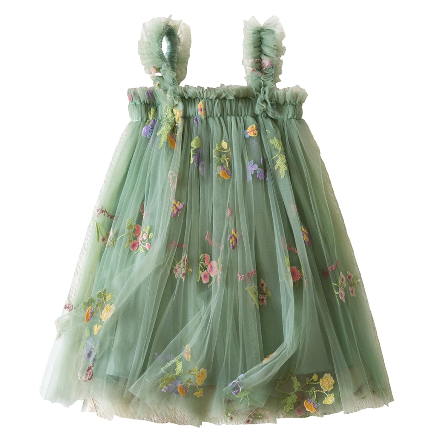 Nileafes Toddler Girls' Summer Sleeveless Floral A-Line Sundress