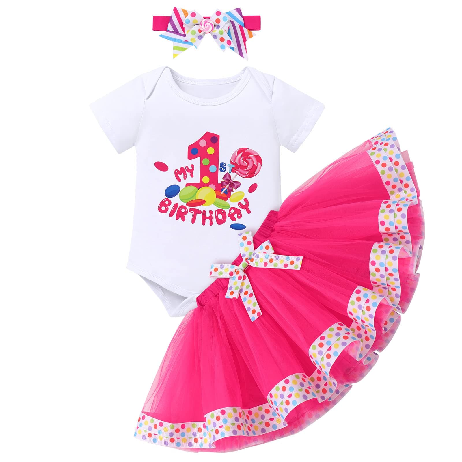Toddler Girl Music Themed Birthday Outfit Set